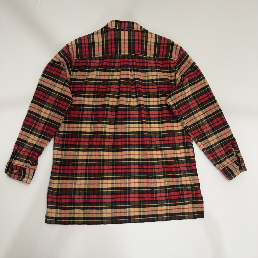 Eddie Bauer Women's Plaid Lumberjack Hunting Flannel Pullover Jacket Vintage 90s - Picture 9 of 10